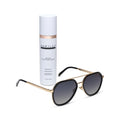 DRMTLGY - JOEY + BLACK + GOLD METAL + GREY GRADIENT + POLARIZED SUNGLASSES