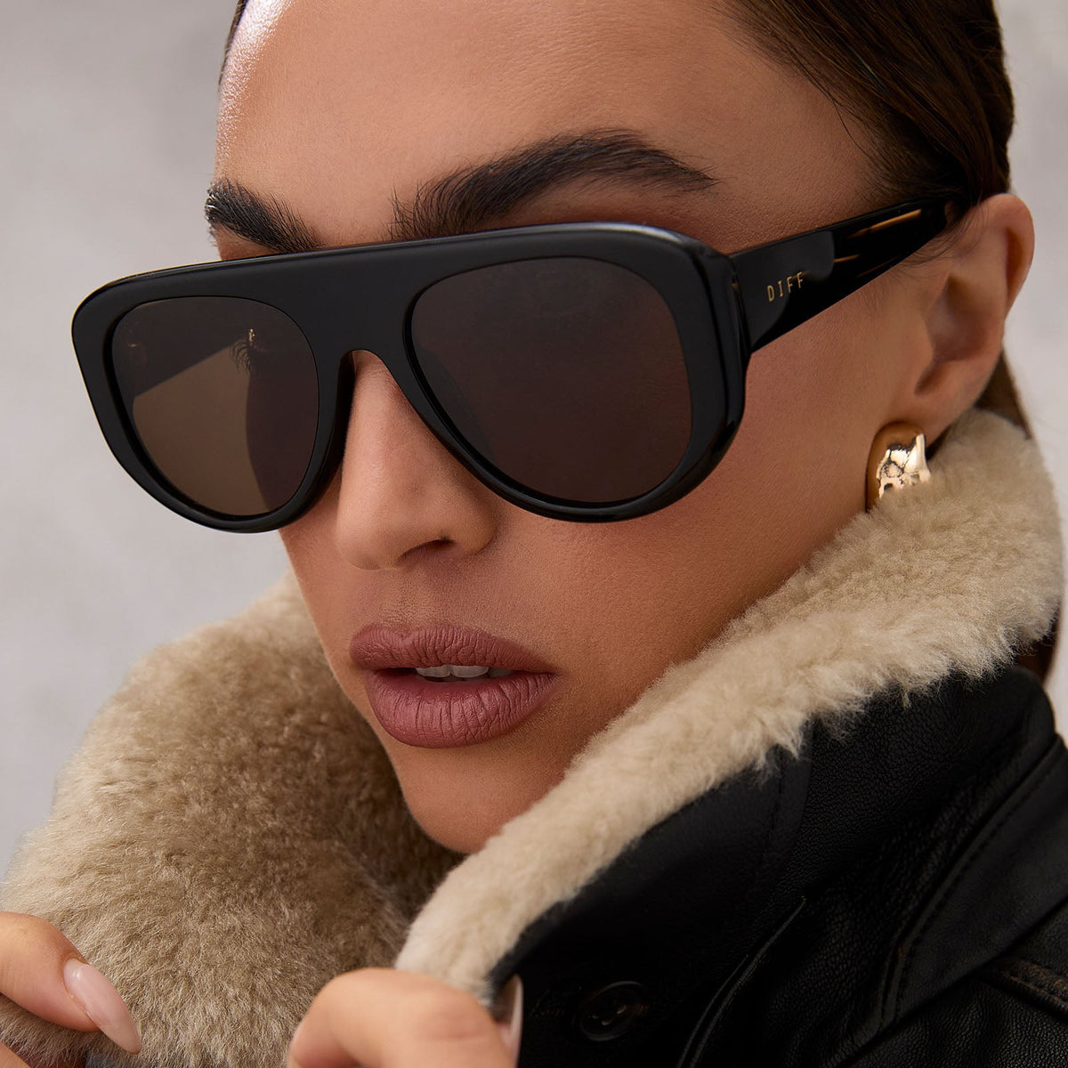 MORGAN - BLACK + BROWN + POLARIZED SUNGLASSES
