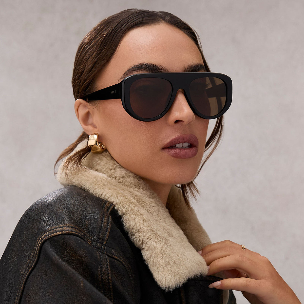 MORGAN - BLACK + BROWN + POLARIZED SUNGLASSES