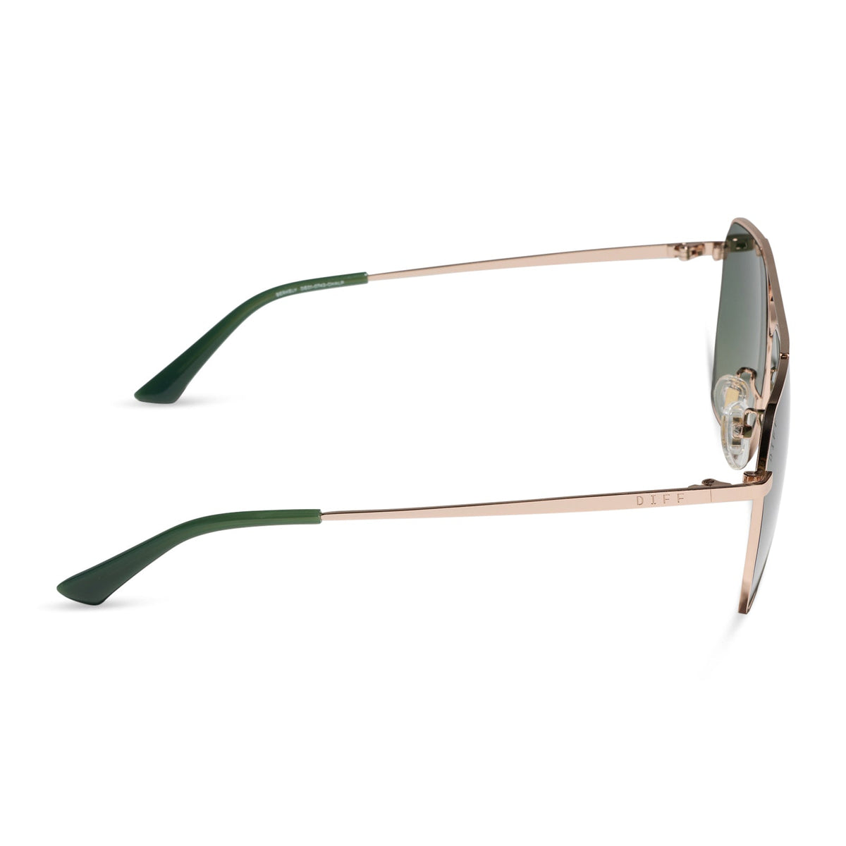 DRMTLGY - BERKELY + CHAMPAGNE GOLD + ALOE GREEN GRADIENT + POLARIZED SUNGLASSES