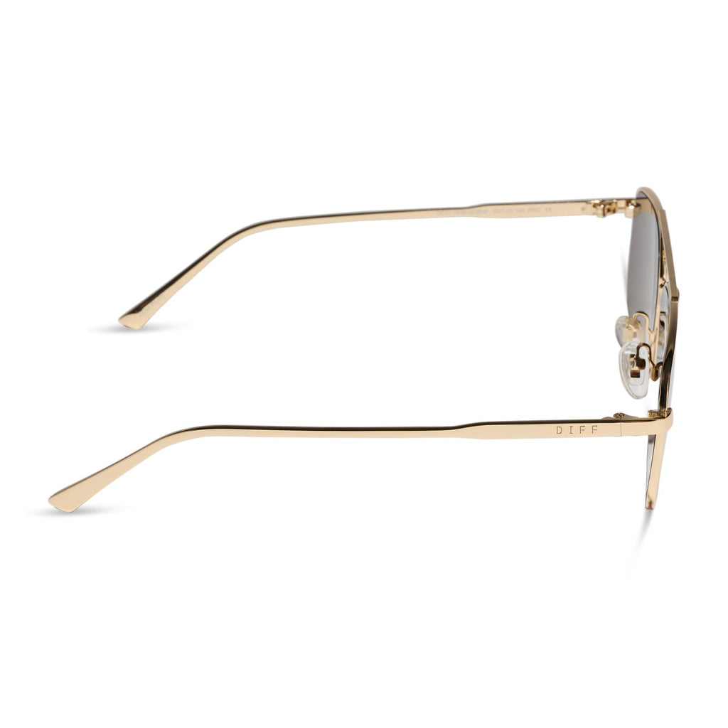 CHARLEY - GOLD + BROWN + POLARIZED SUNGLASSES