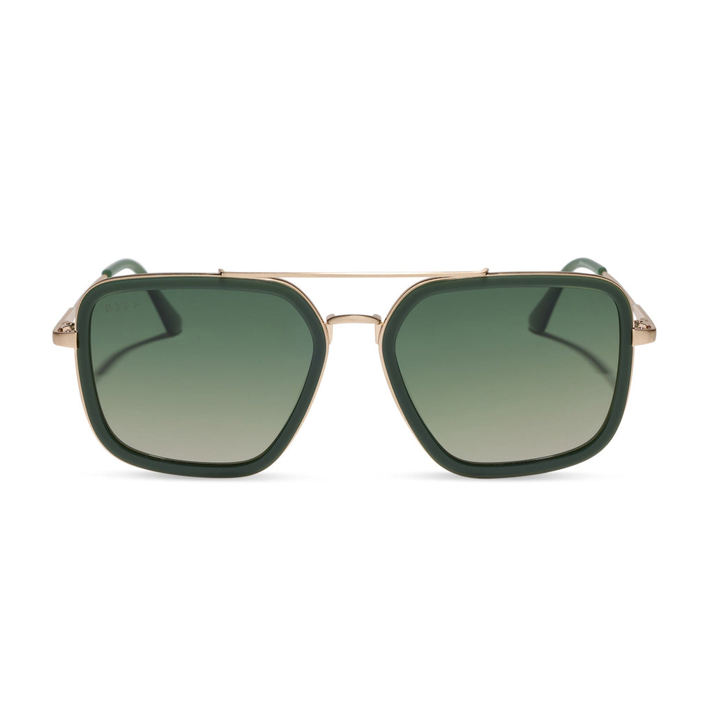 JORDAN - FAIRWAY GREEN + GOLD + ALOE GREEN GRADIENT + POLARIZED SUNGLASSES