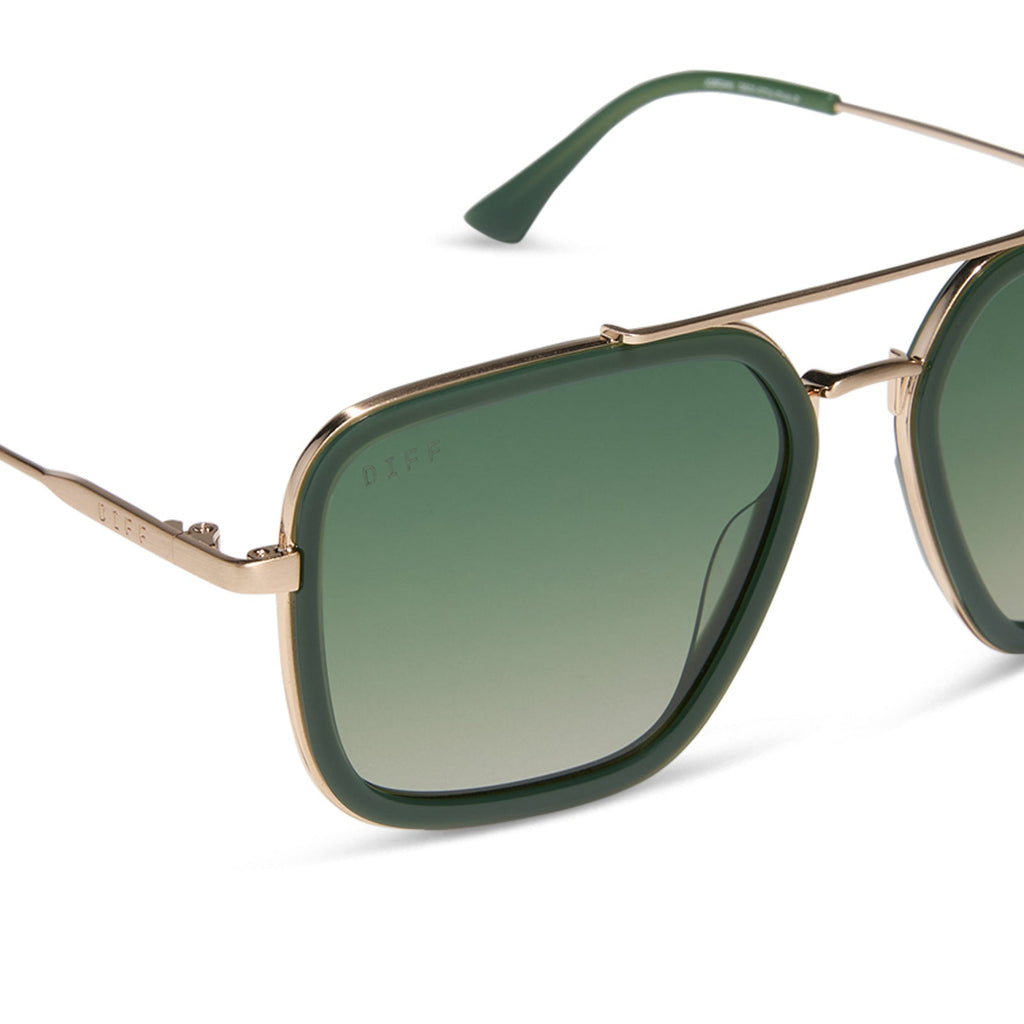 JORDAN - FAIRWAY GREEN + GOLD + ALOE GREEN GRADIENT + POLARIZED SUNGLASSES