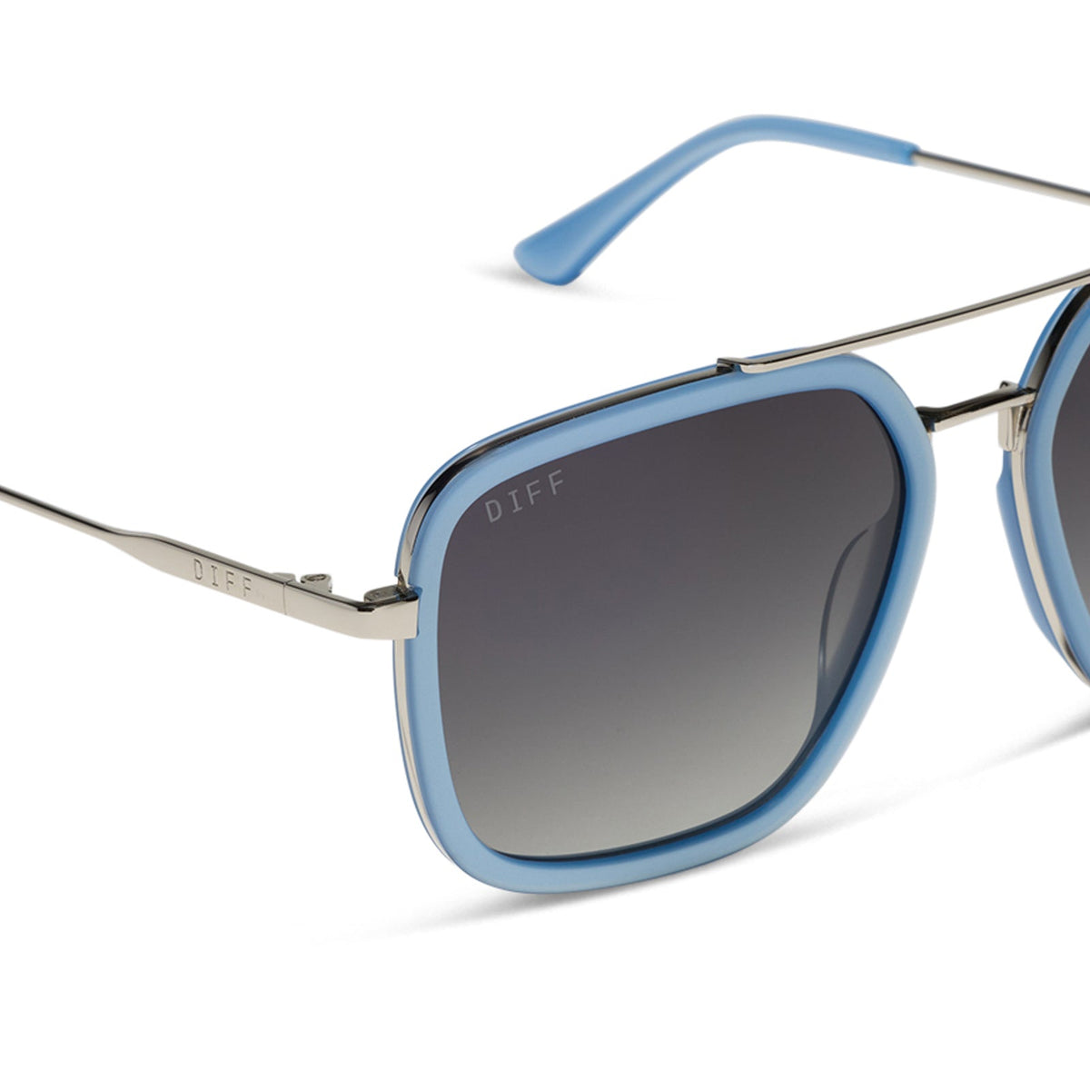 JORDAN - LIGHT BLUE + GREY GRADIENT + POLARIZED SUNGLASSES