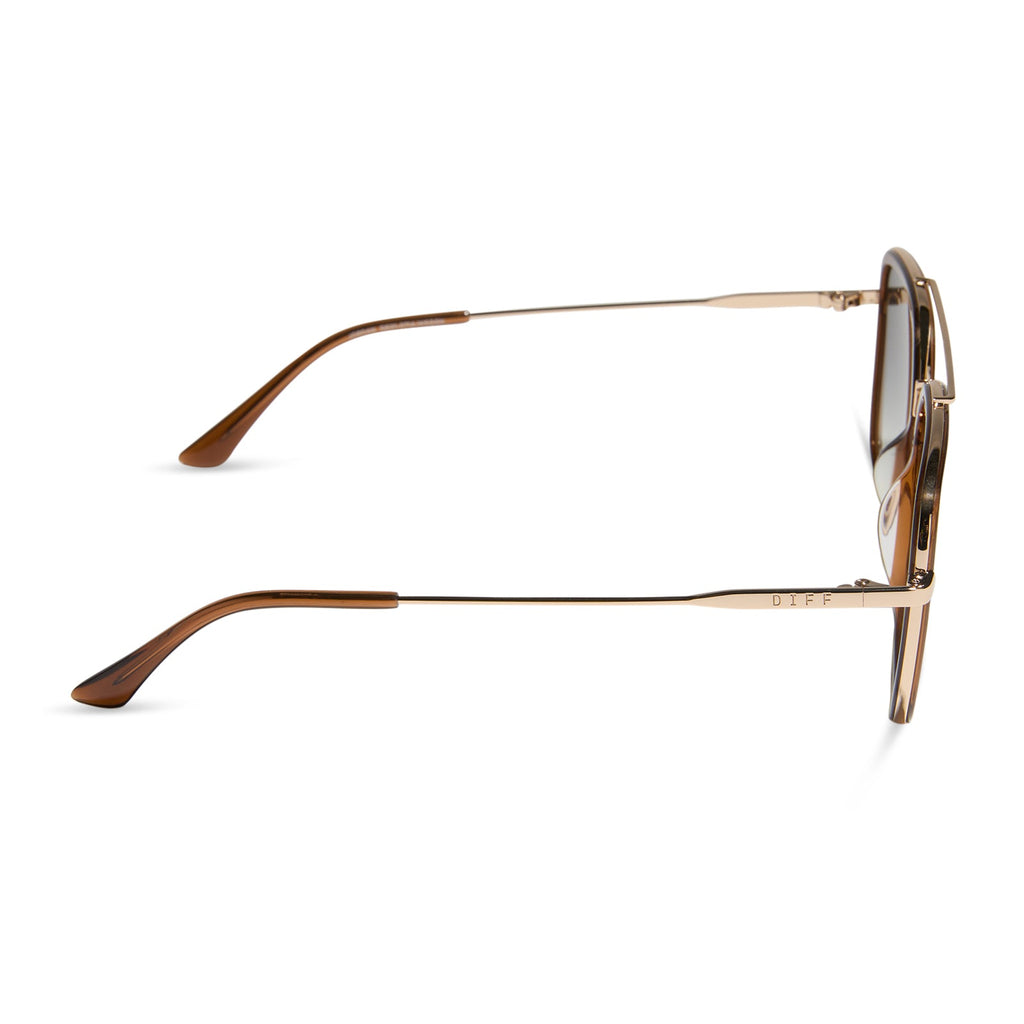 JORDAN - WHISKEY + GOLD + GREY GRADIENT SUNGLASSES