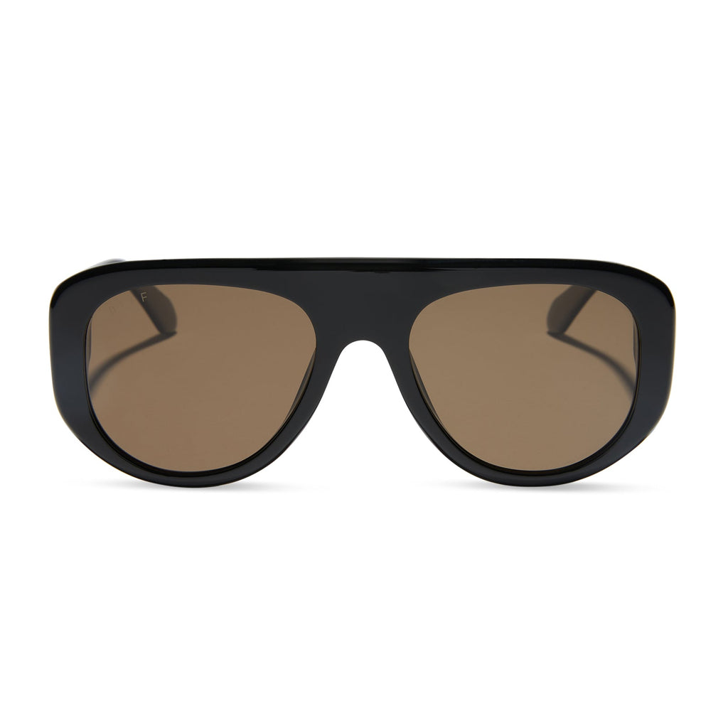 MORGAN - BLACK + BROWN + POLARIZED SUNGLASSES