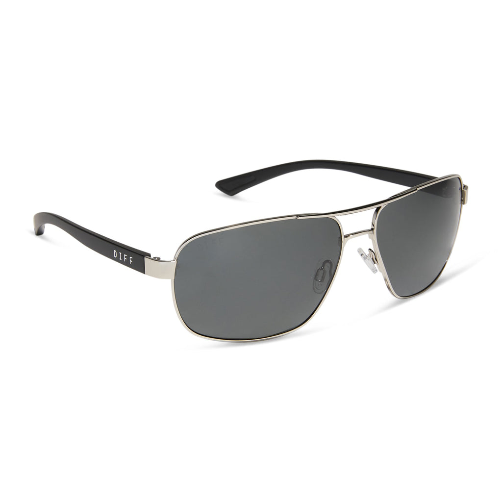 MATCHPOINT - SILVER + MATTE BLACK + GREY + POLARIZED SUNGLASSES