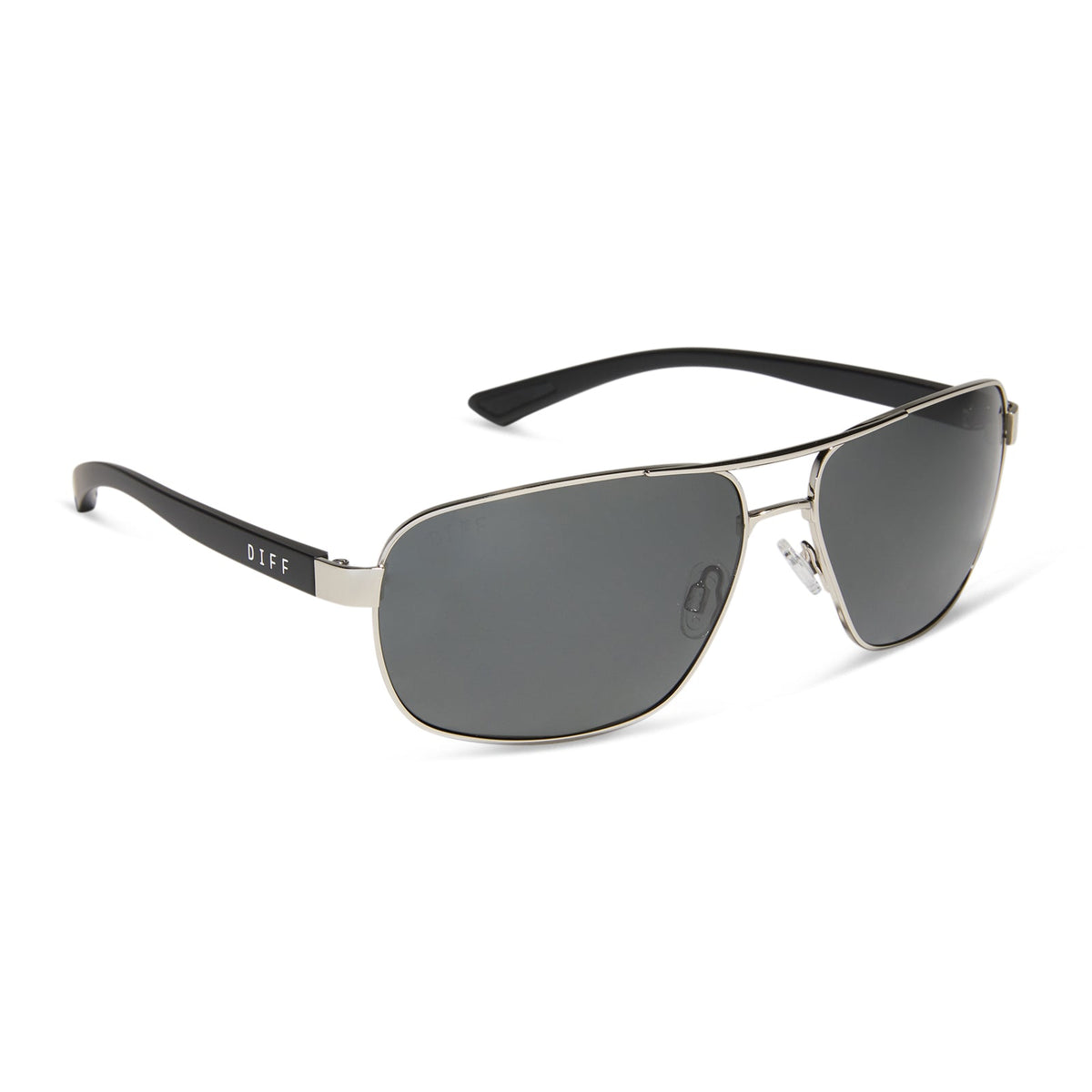 MATCHPOINT - SILVER + MATTE BLACK + GREY + POLARIZED SUNGLASSES